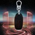Good Genuine Leather Key Ring Auto Key Bags Smart for Audi A5 - Red